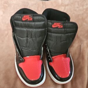 Nike Kids Black and Red Air Sneakers